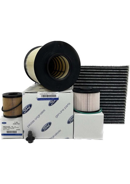 Ford Kuga 2.0 Tdci Dizel Filtre Bakım Seti 2008-2012 Hava+Yağ+K.polen+Yakıt Filtresi