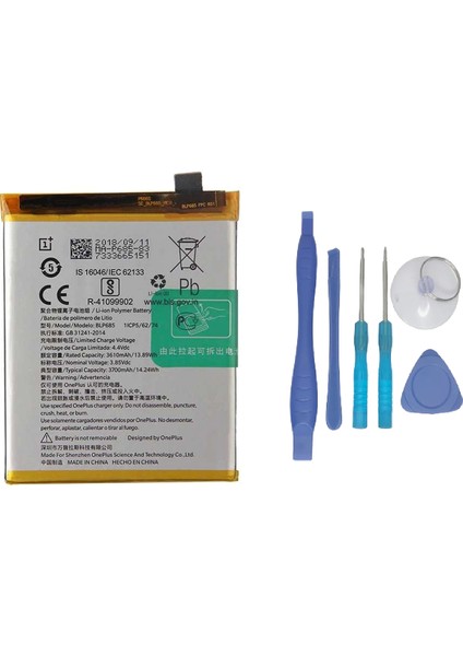 One Plus 6T Batarya Pil Sıfır Orijinal + TAMİR SETİ
