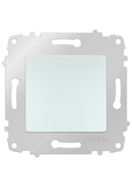 15 Adet Ovivo Grano Beyaz Tekli Anahtarçerçevesizdir