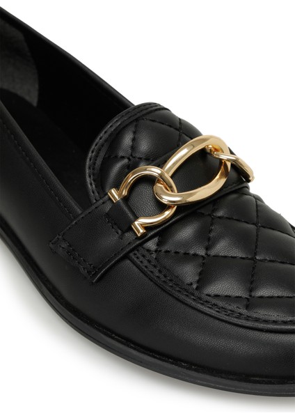 DW23005 3pr Siyah Kadın Loafer