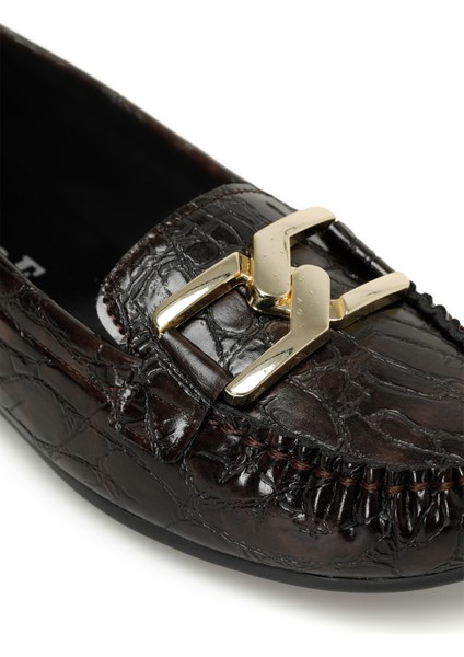 DW23003 3pr Kahverengi Kadın Loafer