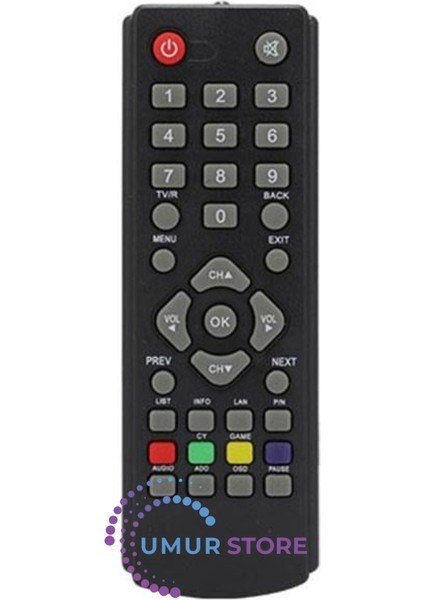 7500-9500 Mini Uydu Alıcı Kumandası