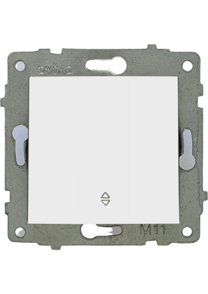 7 Adet Ovivo Grano Beyaz Vavien Anahtar Çerçeve Hariçtir