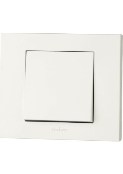 Grano Beyaz Tekli Anahtar Çerçeve Dahildir