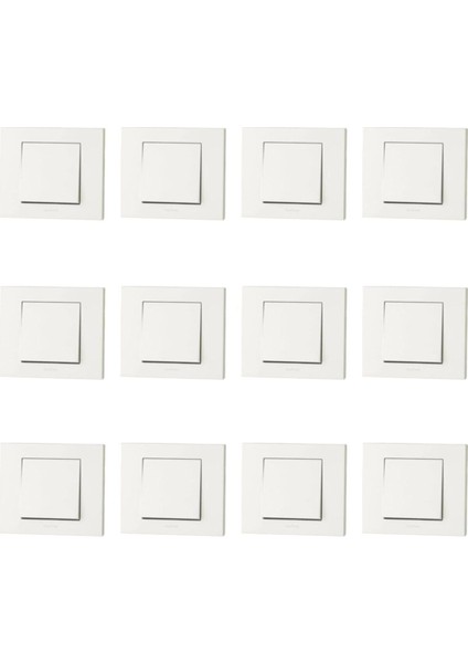 Grano Beyaz Tekli Anahtar Çerçeve Dahildir modelleri