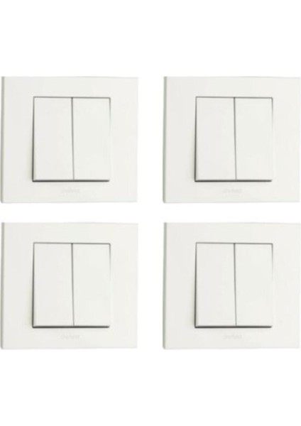 Grano Beyaz Komitatör 4'lü Paket Çerçeve Dahil