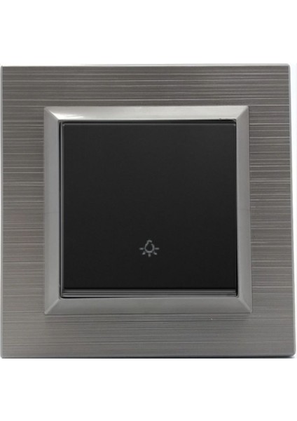 Ovivo Quantum Manyetik Gri Light Anahtarı + Çerçeve Dahil