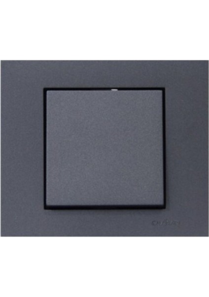 Grano Metalik Füme Anahtar Çerçeve Dahil Set*