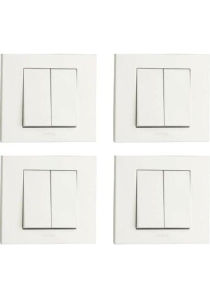 Grano Beyaz Komitatör 4'lü Paket Çerçeve Dahil