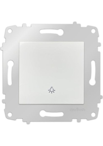 15 Adet Grano Beyaz Zil Anahtarı Light Çerçevesizdir