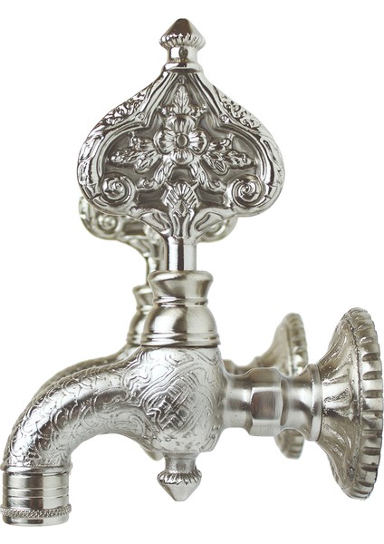 Ikili Desenli Perlatörlü Mat Krom Inox Saten Osmanlı Musluk fiyatları