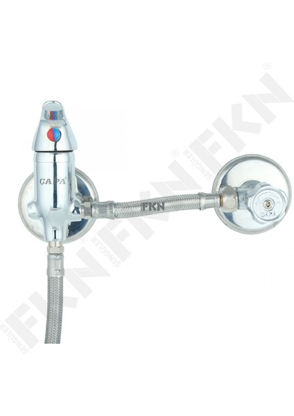 Çapa Mini Mix Sıcak Su - Soğuk Su Taharet Bataryası Takımı (15 cm - 70 Cm)