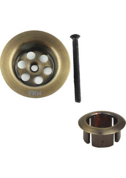 Antik Lavabo Süzgeci ve Su Taşma Yüzüğü