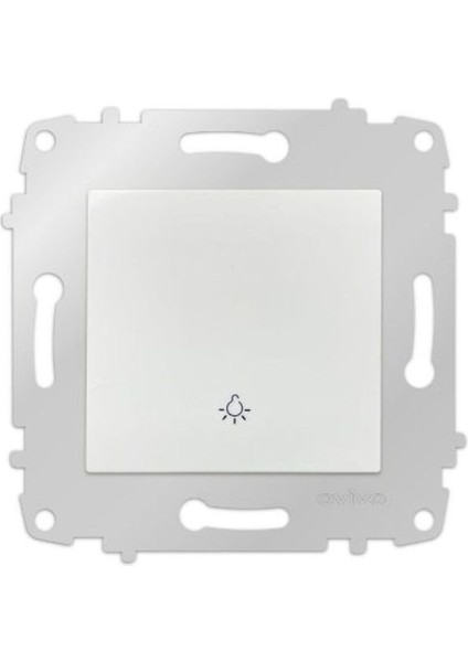 Grano Beyaz Zil Anahtarı Light Çerçevesizdir