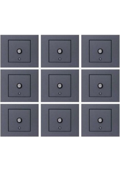 Grano Füme Tv Prizi F Tip 9'lu Paket (Çerçeve Dahil)