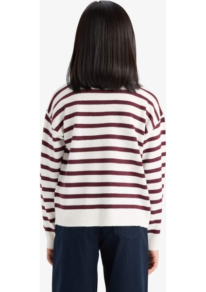 Kız Çocuk Standart Fit Bisiklet Yaka Triko Kazak C6903A825AU indirimleri