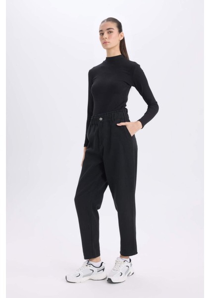 Paperbag Gabardin Kumaş Pantolon Cepli Standart Paça Gabardin Pantolon S2790AZ25SP fiyatları