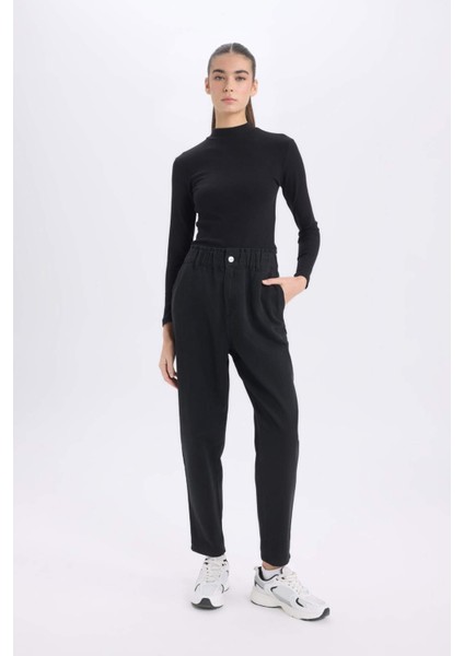 Paperbag Gabardin Kumaş Pantolon Cepli Standart Paça Gabardin Pantolon S2790AZ25SP fırsatları