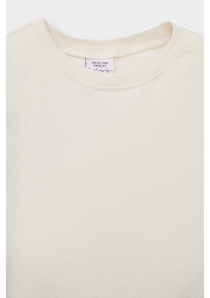 Kız Bebek Bisiklet Yaka Uzun Kollu Tişört E8355A525AU fiyatları