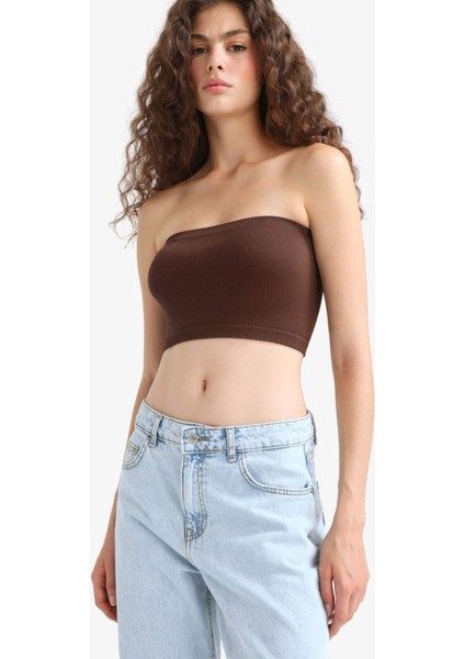Fitted Seamless Straplez BLUZ F9409AX25HS modelleri