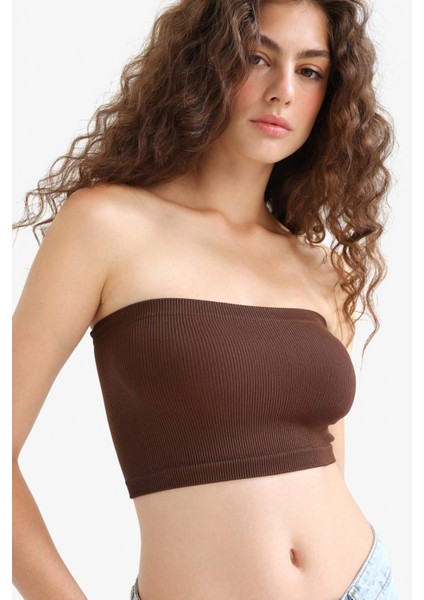 Fitted Seamless Straplez BLUZ F9409AX25HS indirimleri