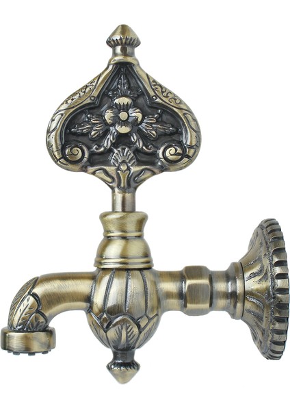 Çiçek Desenli Perlatörlü Antik Osmanlı Musluk fiyatları