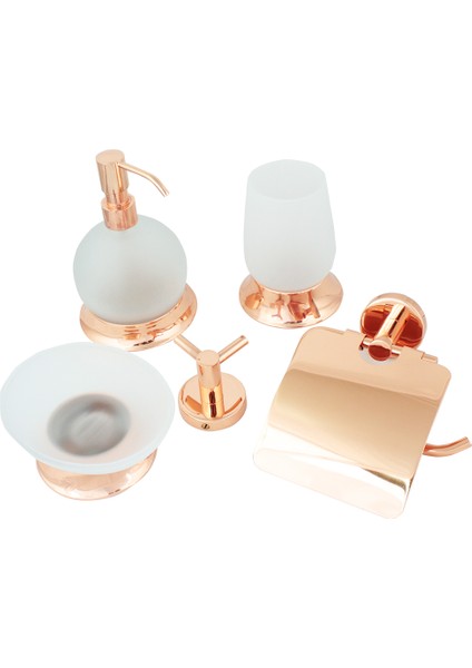 Bakır Set Üstü Buzlu Camlı Diş Fırçalık modelleri