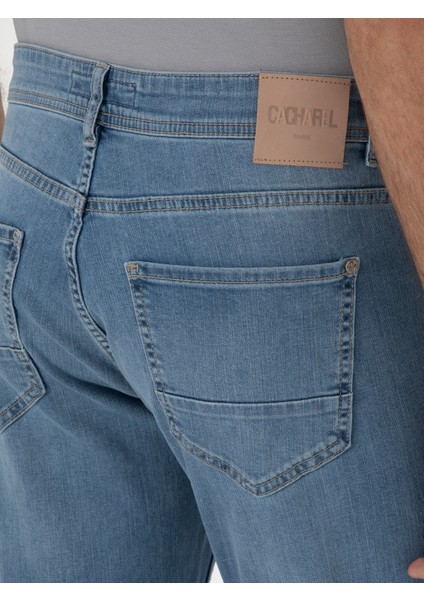 Erkek Açık Mavi Slim Fit Pamuk Karışımlı Jean Pantolon 50298866-VR003 indirimleri