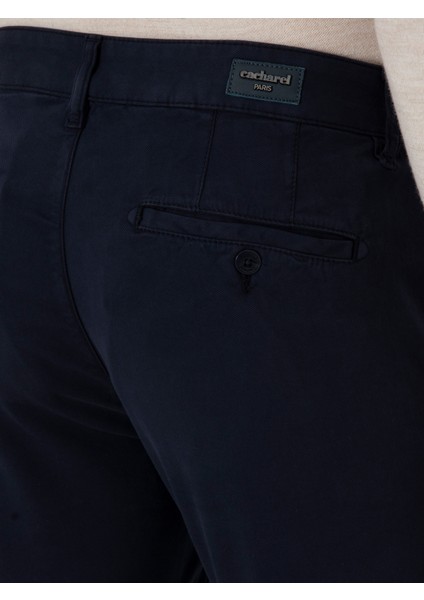 Erkek Lacivert Slim Fit Kanvas Pantolon 50311593-VR033