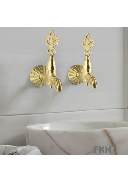 Lüx İkili Sarı Osmanlı Musluk