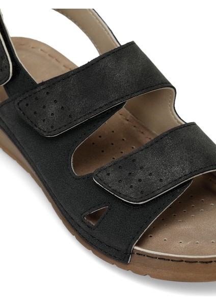 166359.BZ4FX Siyah Kadın Comfort Sandalet
