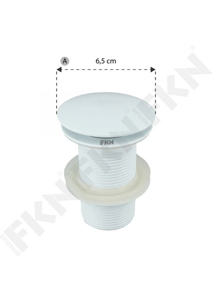 Pop-Up Deliksiz Beyaz Lavabo Süzgeci fiyatları