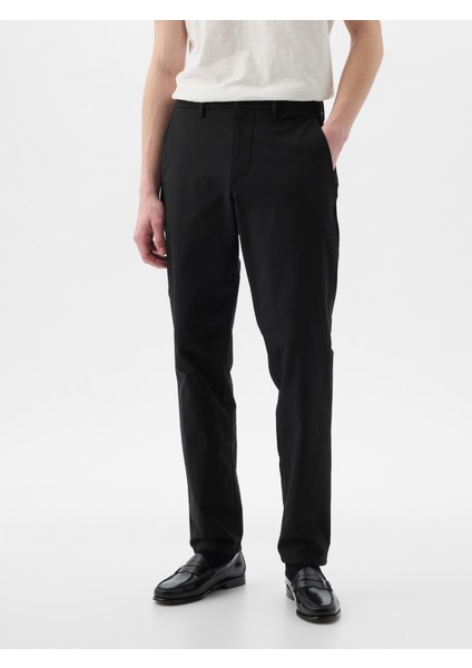 Erkek Siyah Slim Fit Modern Khaki Pantolon