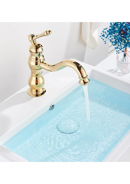 Royal Kısa Gold Lavabo Bataryası fiyatları