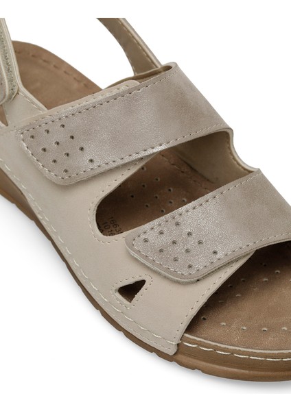 166359.Z4FX Bej Kadın Comfort Sandalet