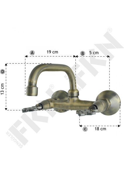 Klasik Duvardan Dönerli Antik Eviye Bataryası modelleri