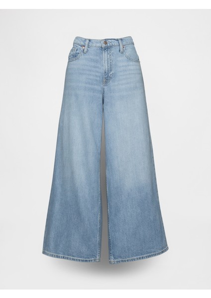 Kadın Mavi Mid Rise Ultrasoft Baggy Jean Pantolon fiyatları