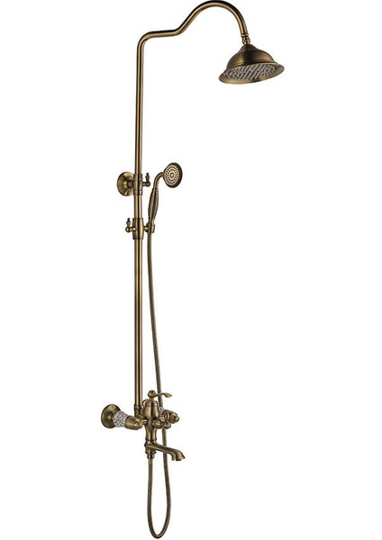 Victoria Mix Borulu Antik Banyo Bataryası