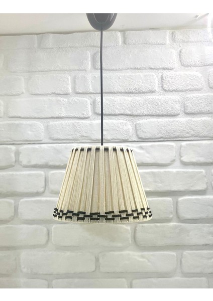 El Yapımı Ip Örmeli Konik Şapkalı Hol Salon Oturma Odası Için Tekli Sarkıtlı Avize fiyatları