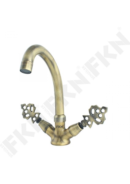 Kuğu Klasik Antik Lavabo Bataryası fiyatları