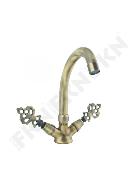 Kuğu Klasik Antik Lavabo Bataryası modelleri