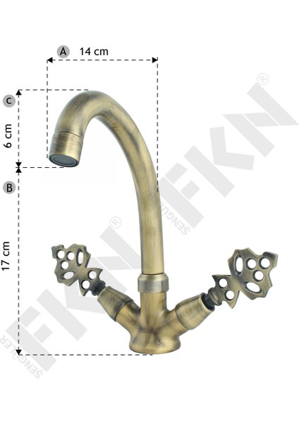 Kuğu Klasik Antik Lavabo Bataryası fırsatları