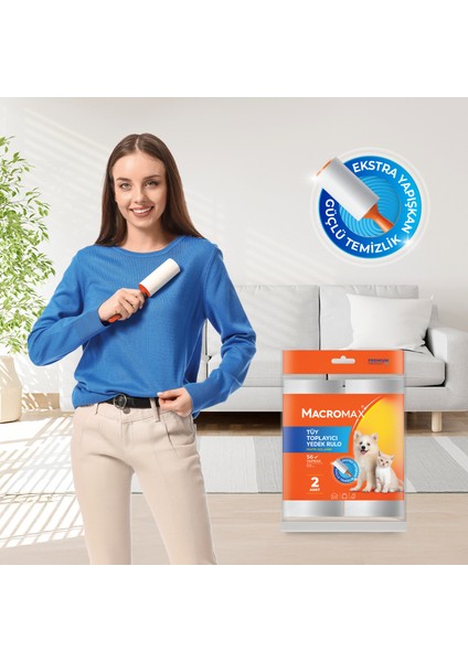 Tüy Toplayıcı Yedek Rulo 2'li Paket (Toplam 112 Yaprak) fiyatları