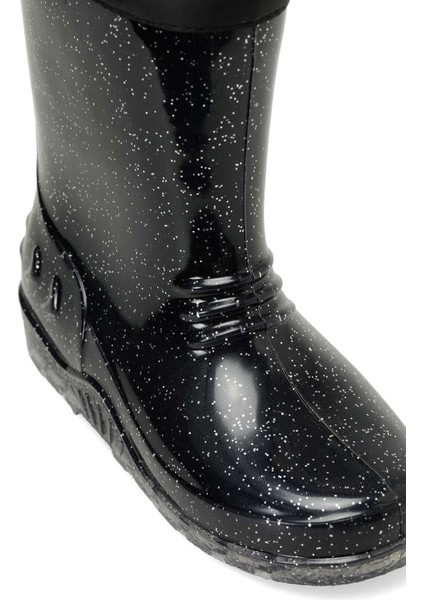 Piover F 4Pr Siyah Kız Çocuk Yağmur Çizmesi