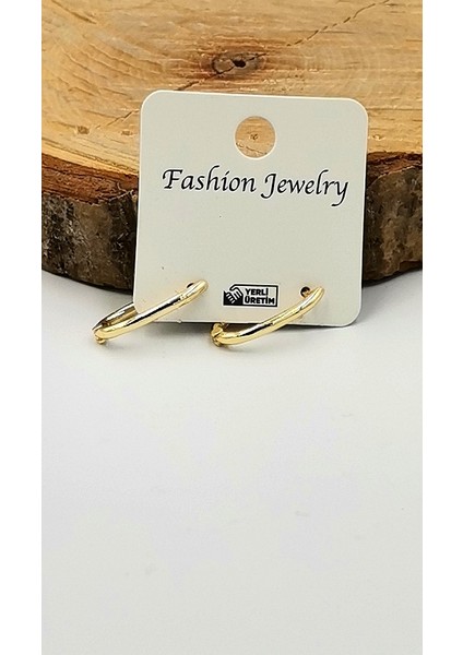 Altın Sarısı Figürlü Kararmaz Lüks Küpe