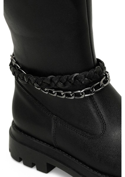 Perman 4pr Siyah Kız Çocuk Çizme