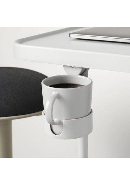 Björkåsen Laptop Sehpası 46 x 35 Beyaz Yüksekliği Ayarlanabilir ve Katlanabilir fiyatları