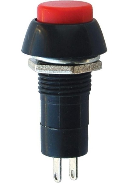 İntercom IC-186 Yuvarlak Basmalı 12MM Kalıcılı Buton Anahtar PBS-11A-B
