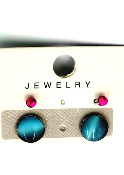 Renkli Kararmaz Papatya Figürlü Lüks Küpe