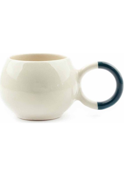 Eğilince Tacım Düşüyor El Yapımı Krem Parlak Baloncuk Fincan - Hediyelik Seramik Fincan fiyatları